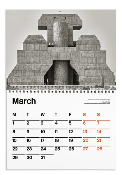 Brutalist Calendar 2027