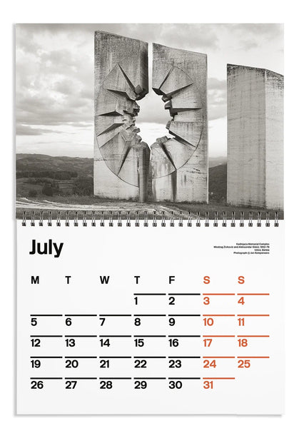 Brutalist Calendar 2027