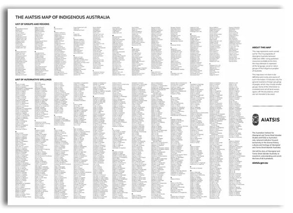 AIATSIS Map Indigenous Australia A0 Fold