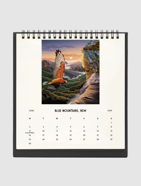 Australia 2025 Desk Calendar