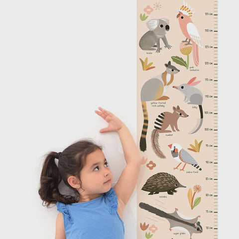 Australian Animals Height Chart