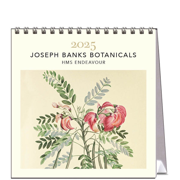 Joseph Banks Botanicals HMS Endeavour 2025 Desk Calendar