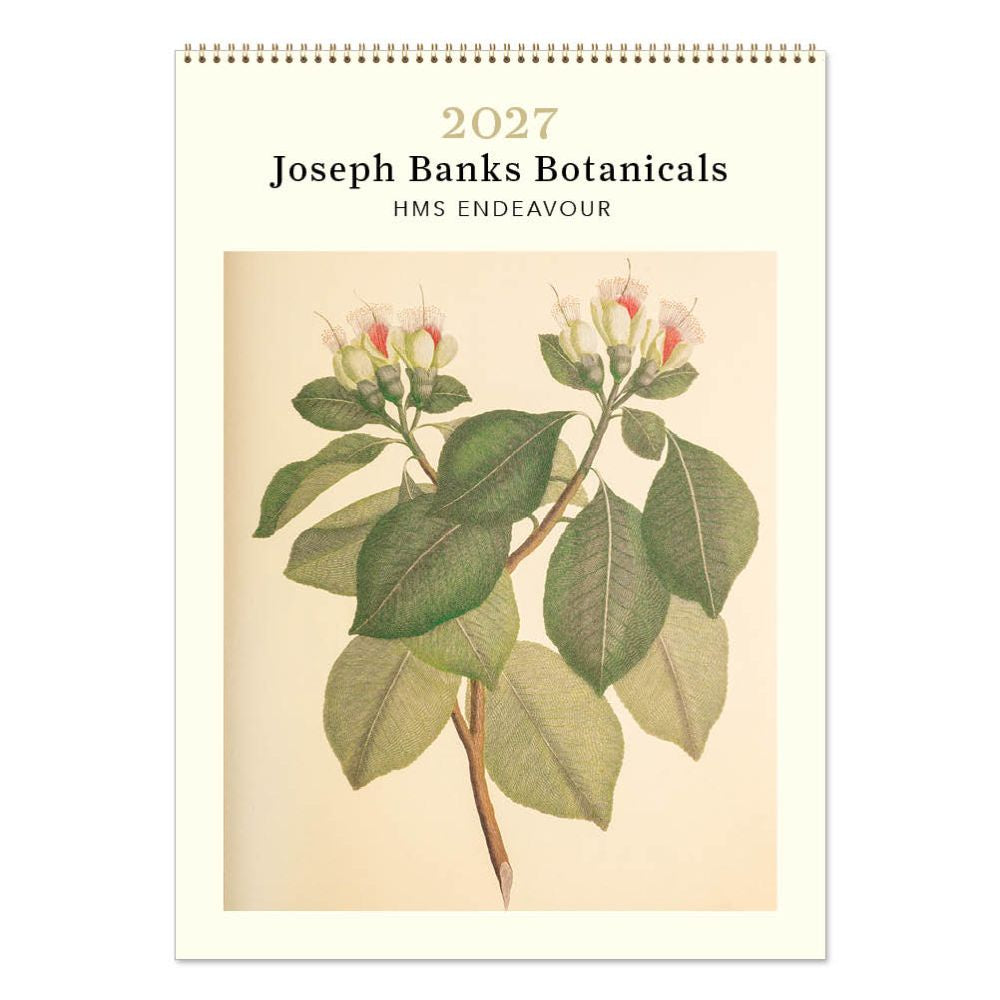 Joseph Banks Botanics HMS Endeavour 2027 Medium Wall Calendar