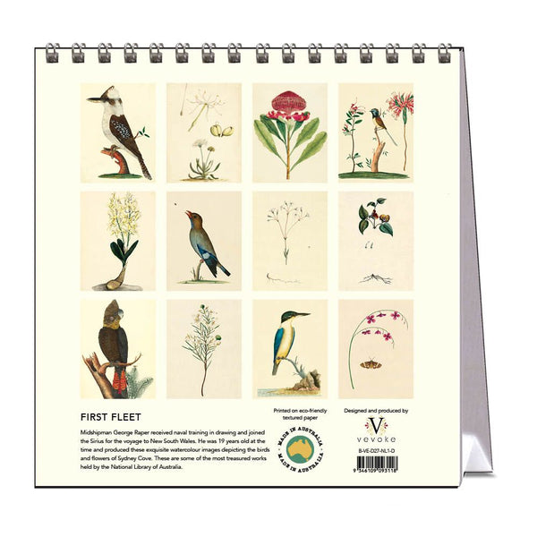 First Fleet Art George Raper 2027 Desk Calendar