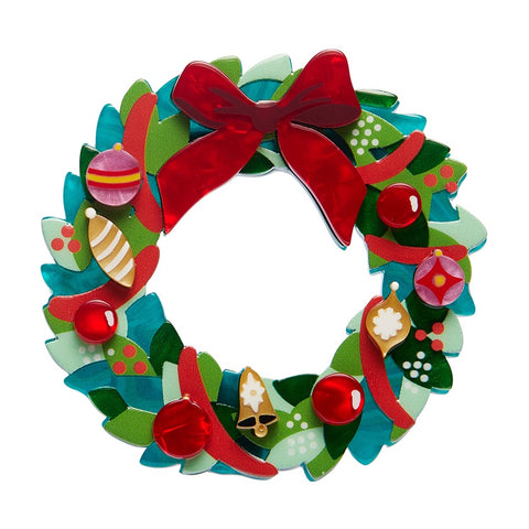 Erstwilder Evergreen Wreath Brooch