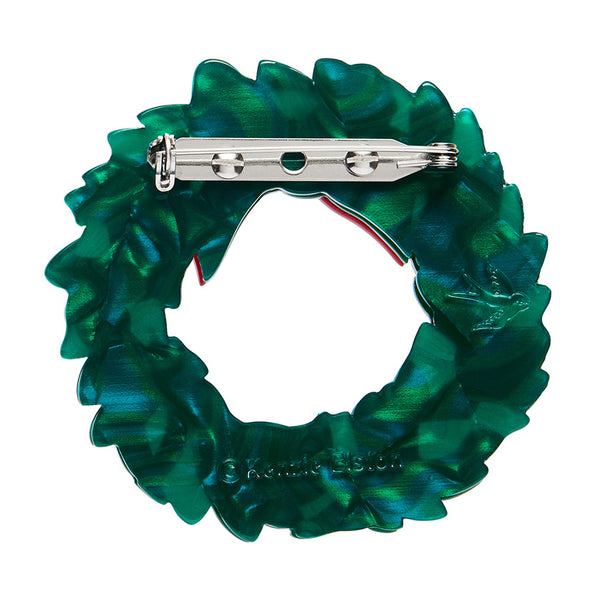 Erstwilder Evergreen Wreath Brooch