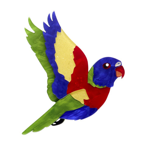 Lulu the Lorikeet Brooch