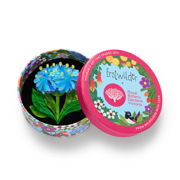 Erstwilder x RBGV Blue Pincushion Brooch