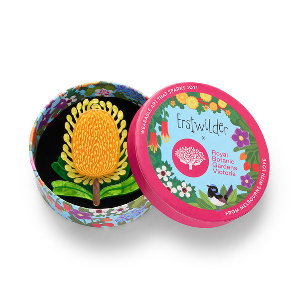 Erstwilder x RBGV Mountain Banksia Brooch