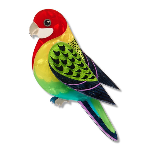 Erstwilder x RBGV Eastern Rosella Brooch