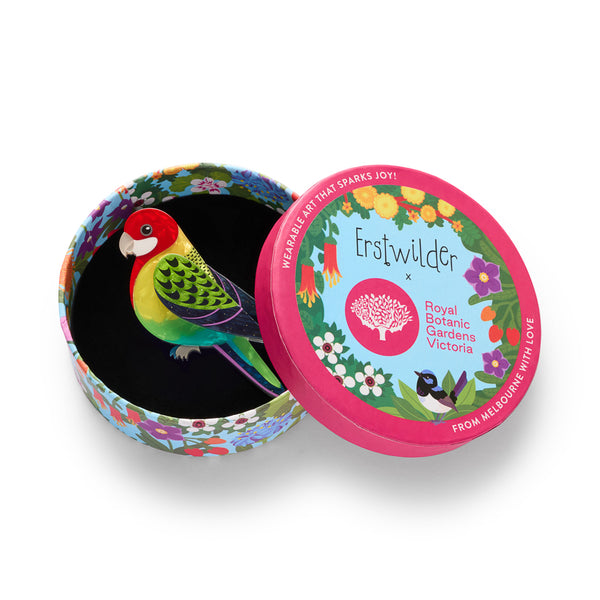 Erstwilder x RBGV Eastern Rosella Brooch