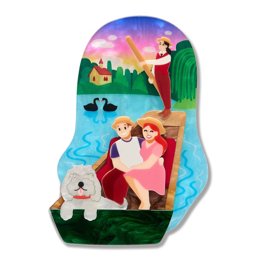Erstwilder x RBGV Love on Lake Punting Brooch