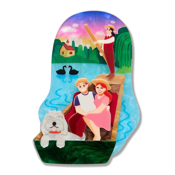 Erstwilder x RBGV Love on Lake Punting Brooch