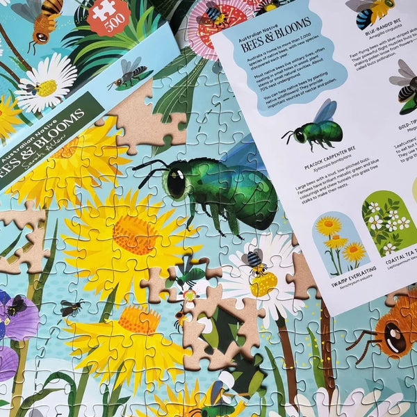 Bees & Blooms 500 Piece Jigsaw Puzzle