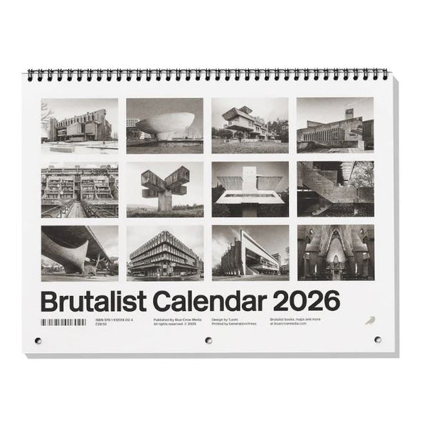 Brutalist Calendar 2026 back