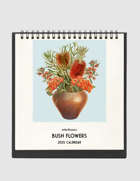 Bush Flowers 2025 Desk Calendar