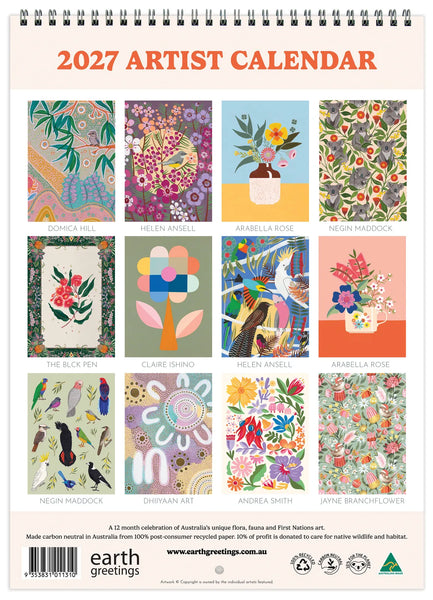 2027 Artist Calendar