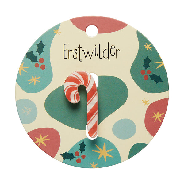 Erstwilder Candy Cane Mini Brooch