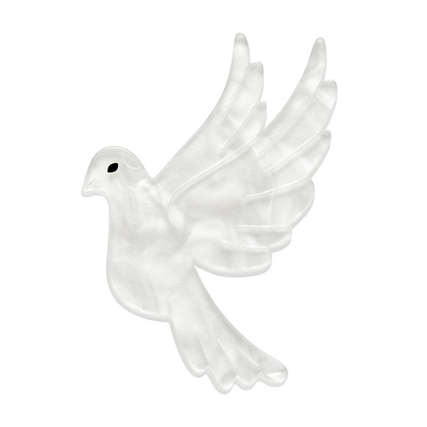 Erstwilder Christmas Dove Mini Brooch