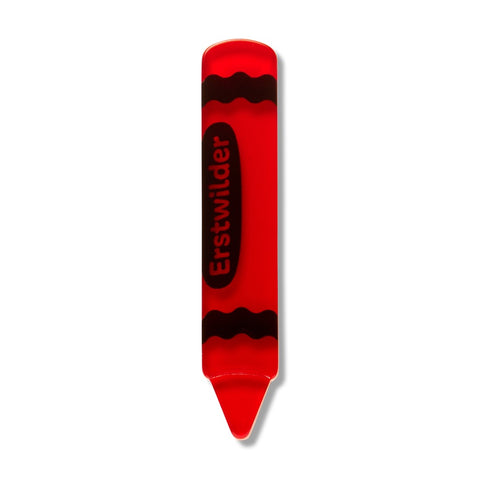 Erstwilder Crayon Simplified Mini Brooch - Red