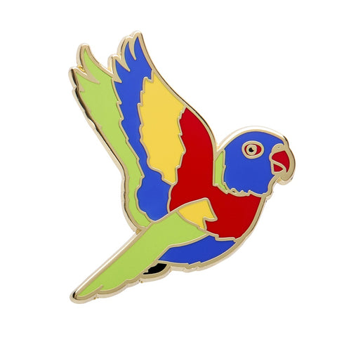 Lulu the Lorikeet Enamel Pin