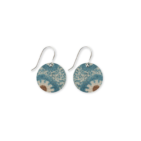 Petals and Thread Small Circle Drop Earring