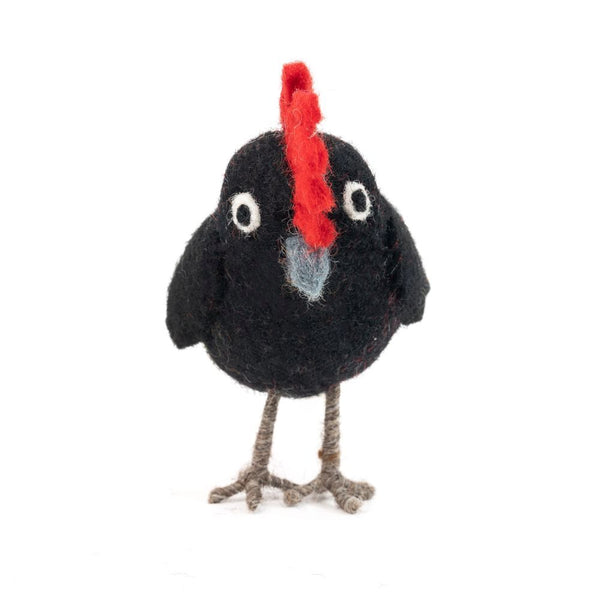 Felted Black Cockatoo 100% NZ Wool
