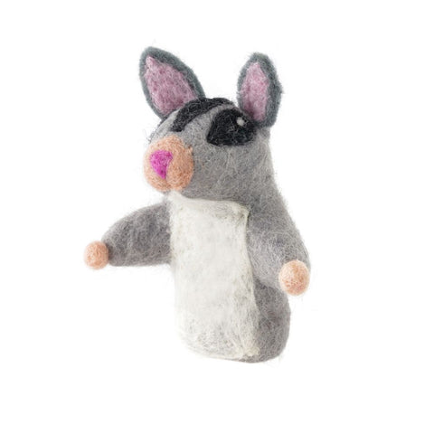 Felted Finger Puppet Sugar Glider 100% NZ Wool