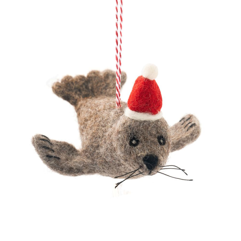 Felted Decoration 100% NZ Wool Seth the Fur Seal