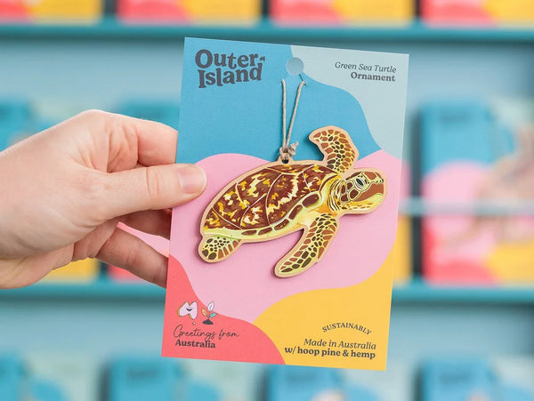 Aussie Classic Ornament - Green Sea Turtle