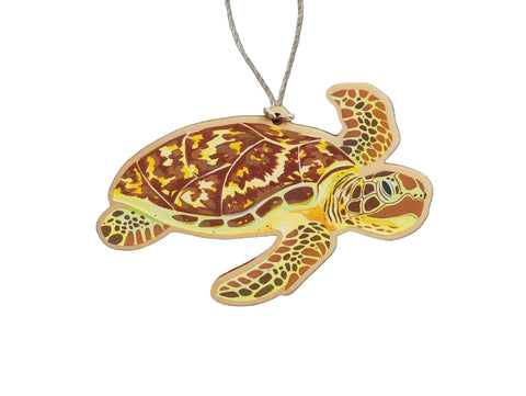 Decorative turtle ornament on a white background