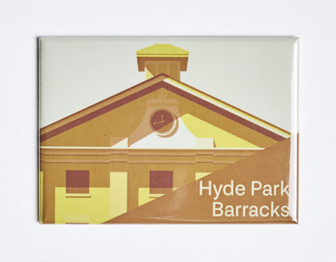 Hyde Park Barracks Graphic Magnet - Yellow