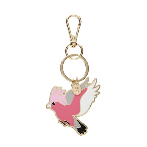 Gertie the Galah Enamel Key Ring