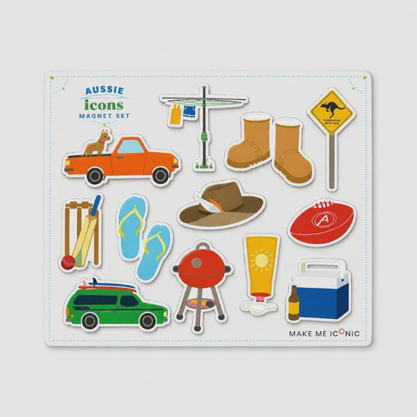 Iconic Australian Icons Magnet Set