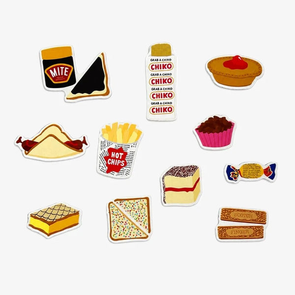 Iconic Australian Snacks Magnet Set
