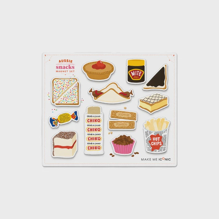 Iconic Australian Snacks Magnet Set