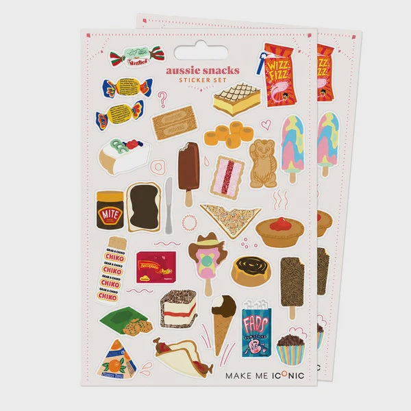 Iconic Aussie Snacks Sticker Set