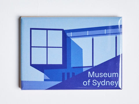 Museum of Sydney Graphic Magnet - Blue