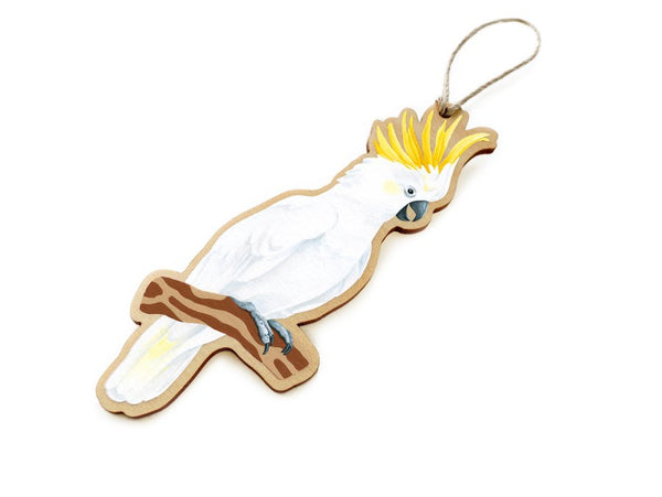 Aussie Classic Ornament - Sulphur-crested Cockatoo