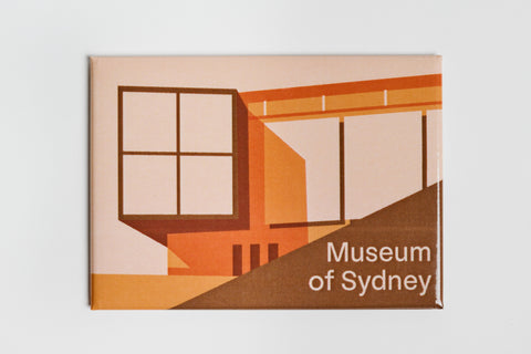 Museum of Sydney Graphic Magnet - Orange