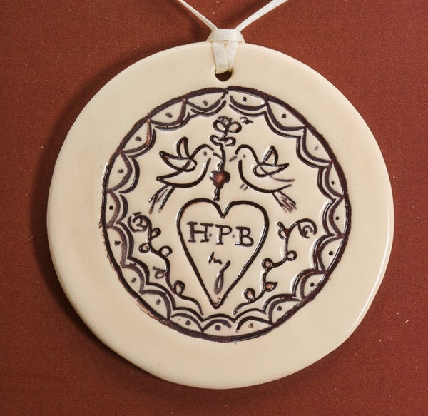 Hyde Park Barracks Ceramic Love Token Ornament detail