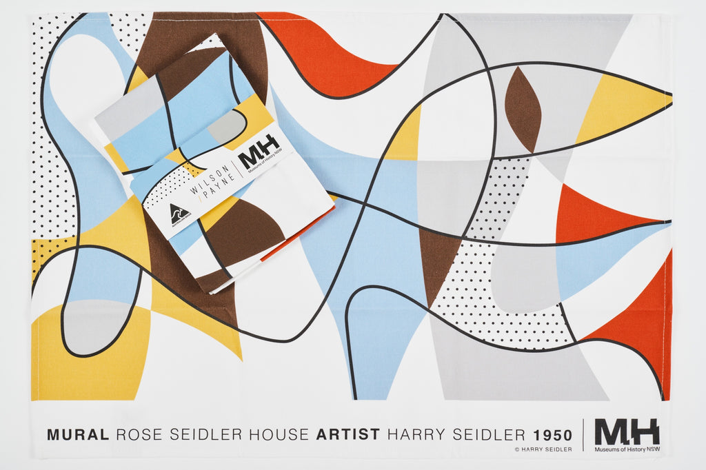 Rose Seidler House Mural Tea Towel