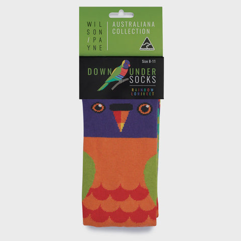 Rainbow Lorikeet Down Under Socks