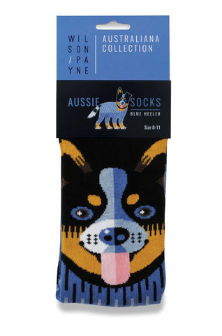 Blue Heeler Aussie Socks Size 2-8