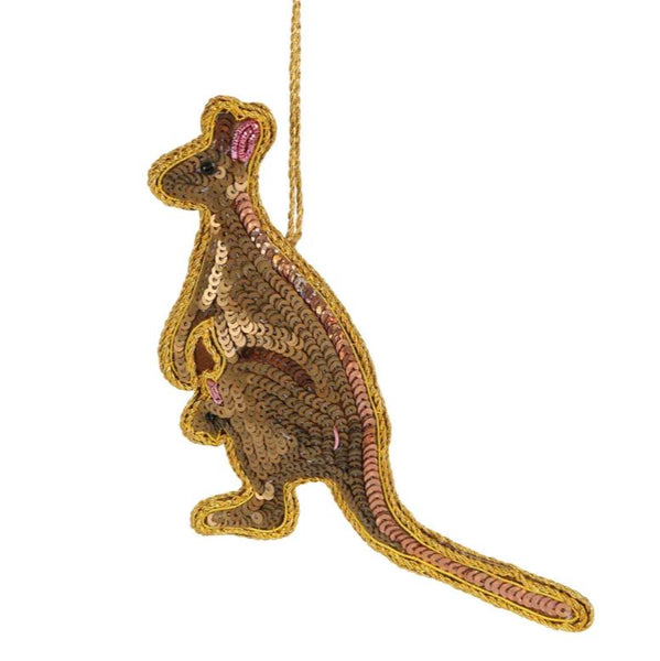 Kangaroo Sequinned Decoration