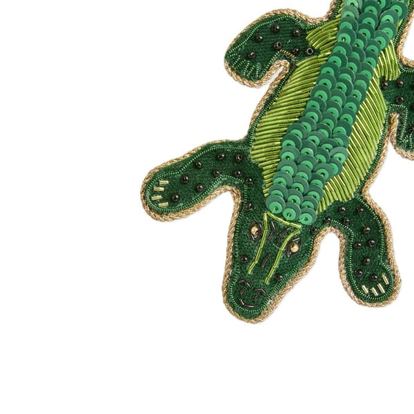 Torres Crocodile Sequinned Decoration