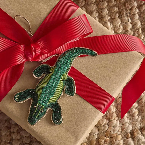 Torres Crocodile Sequinned Decoration