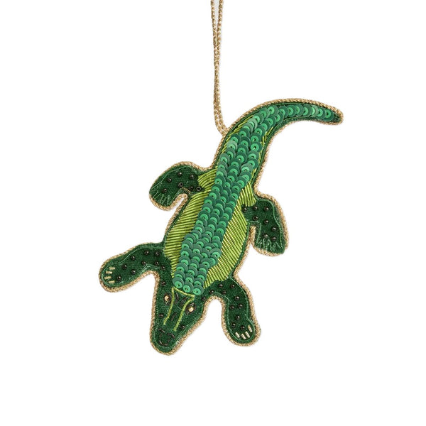 Torres Crocodile Sequinned Decoration