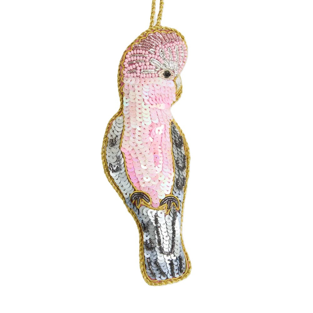 Grettle the Galah Sequinned Decoration