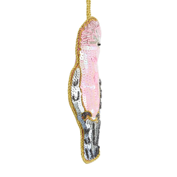 Grettle the Galah Sequinned Decoration